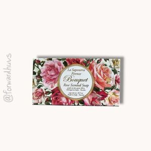 La Saponeria Firenze Rose Scented Luxury Soap – 10.5oz – Italian Artisan Bar